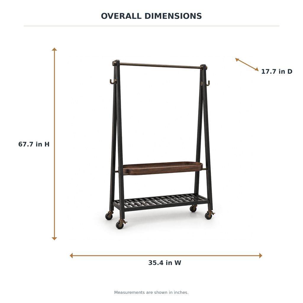 Sloane Rolling Garment Rack