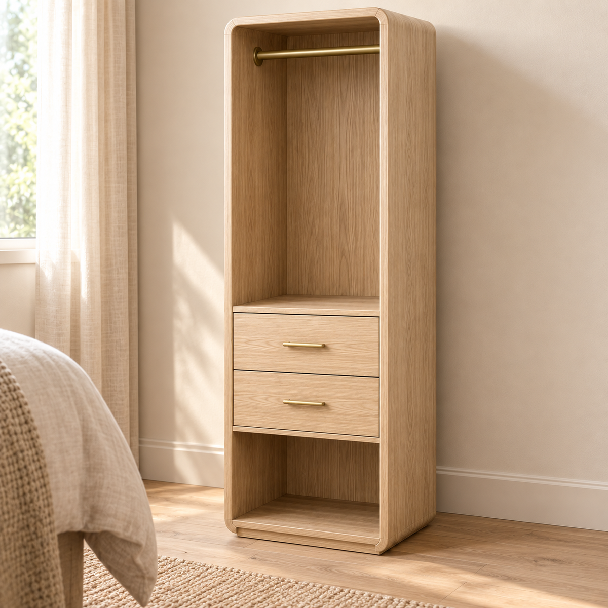 Haven Bedside Wardrobe Cabinet