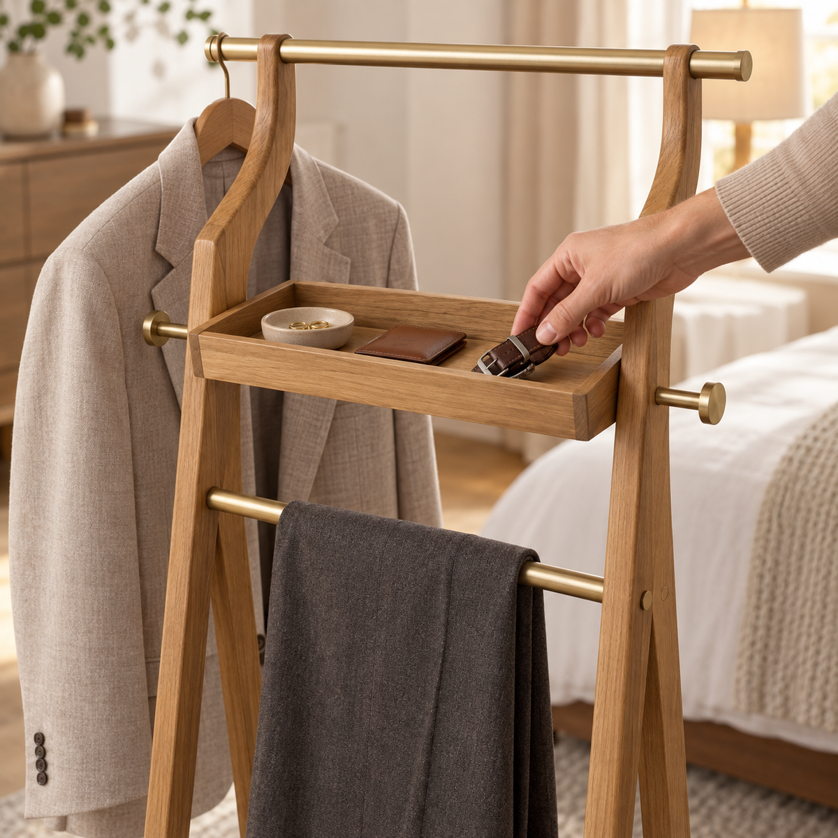 Elowen Wardrobe Valet Stand