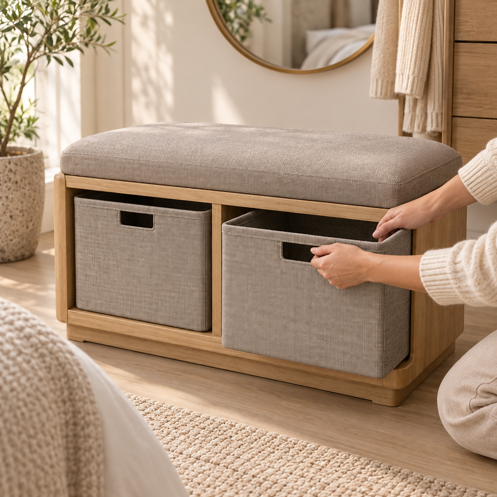 Haven Laundry Sorting Bench