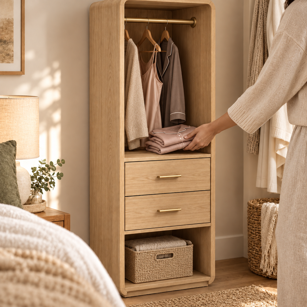 Haven Bedside Wardrobe Cabinet