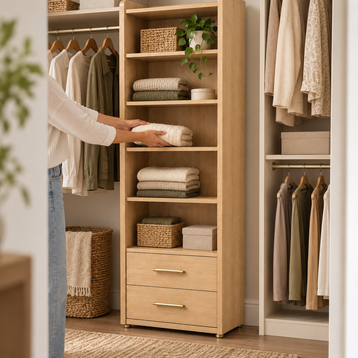Cove Adjustable Closet Tower