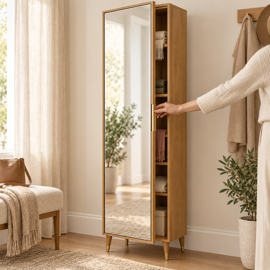 Mira Full-Length Mirror Cabinet